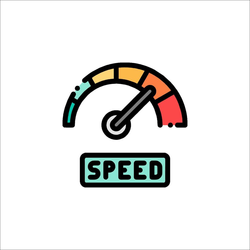Speed icon illustration vector