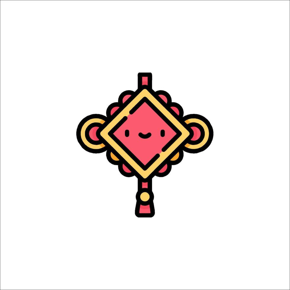 A cartoon character with a red and pink face vector