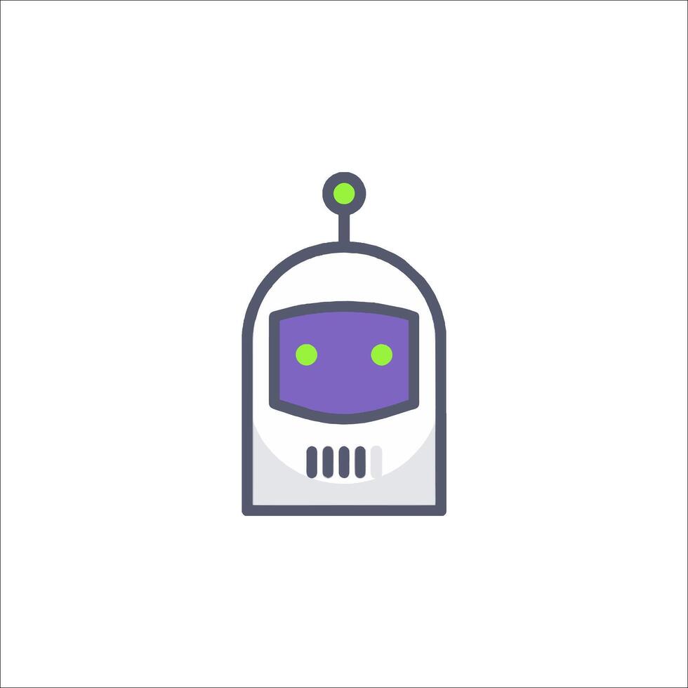 A robot icon on a white background vector