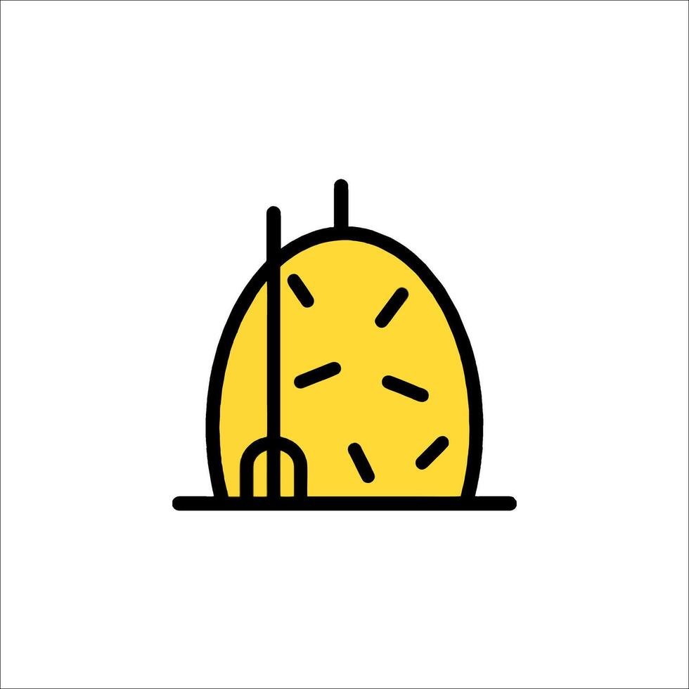 A yellow egg with a fork and knife vector