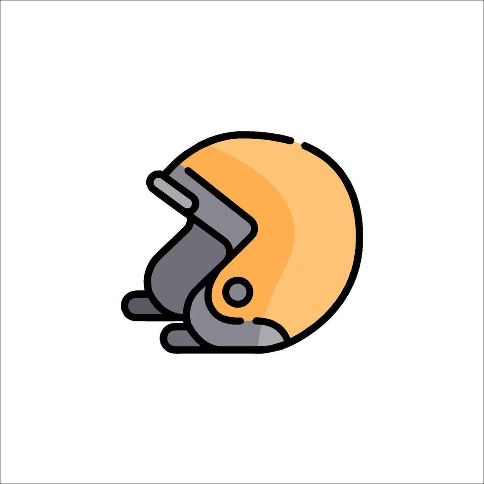 A helmet icon on a white background vector