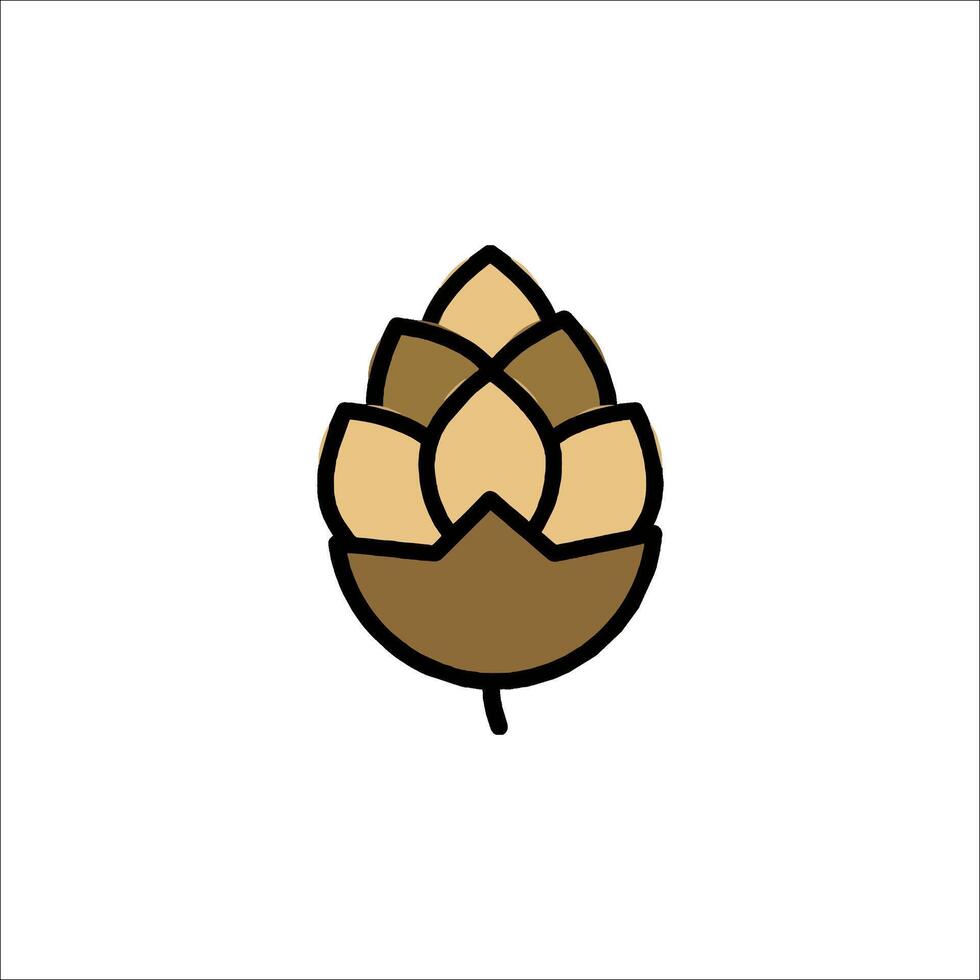 A hop icon on a white background vector