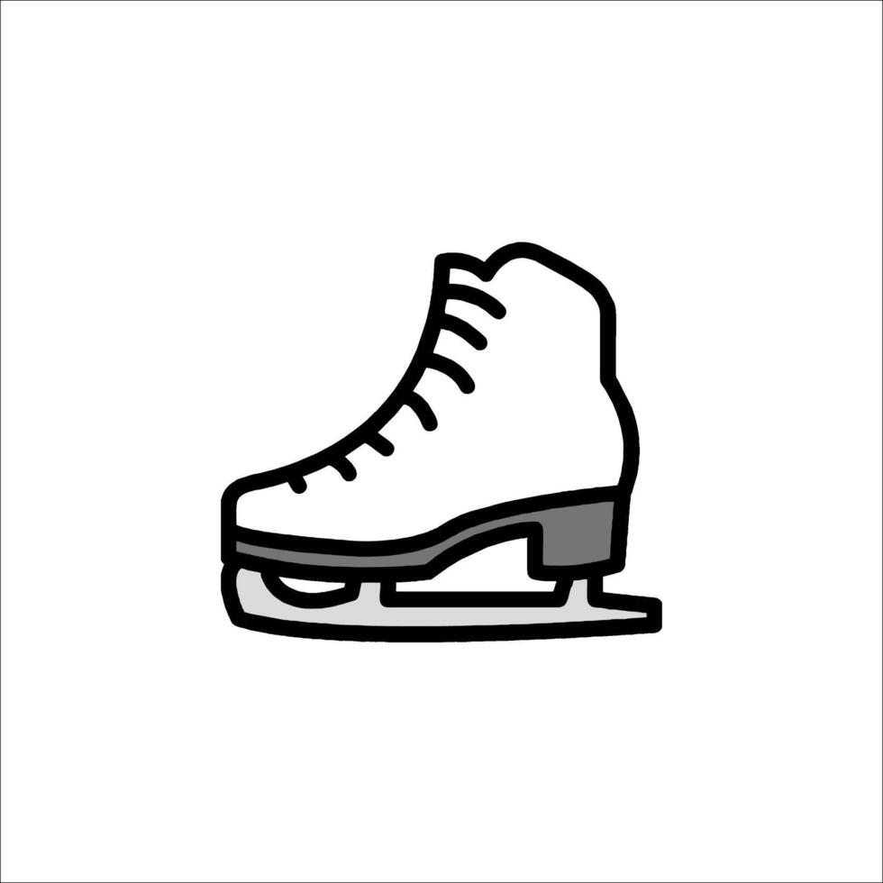 Ice skate icon illustration vector