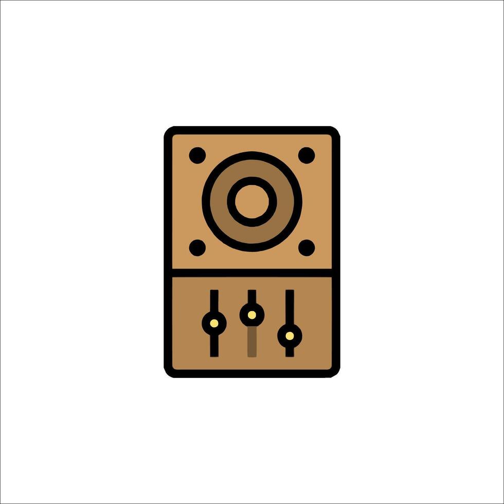 A speaker icon on a white background vector