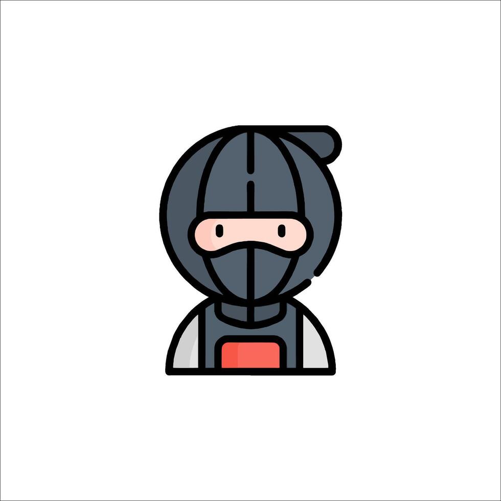 Ninja icon illustration vector