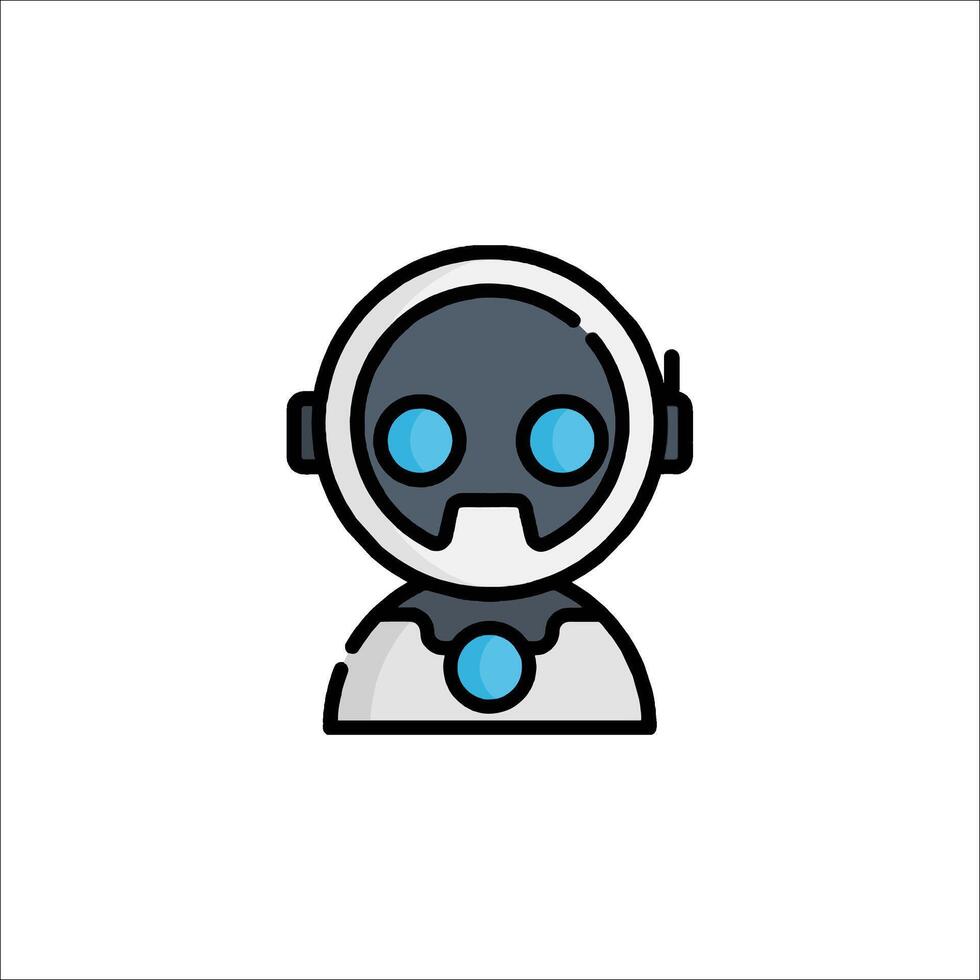 A robot icon on a white background vector