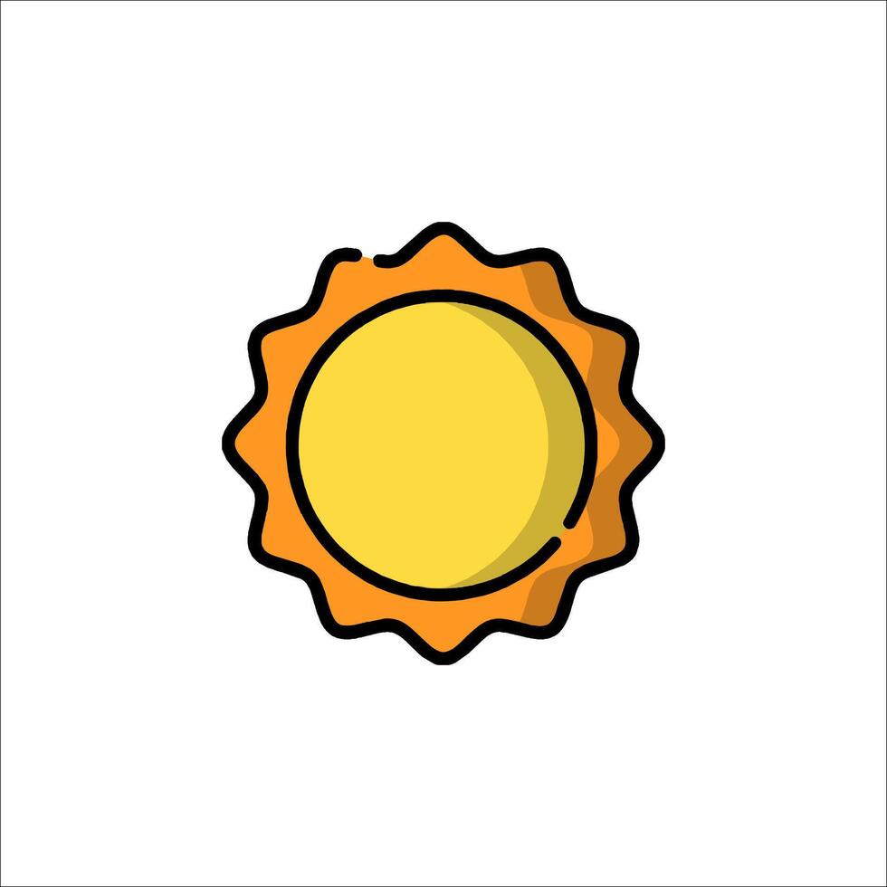 Sun icon illustration vector