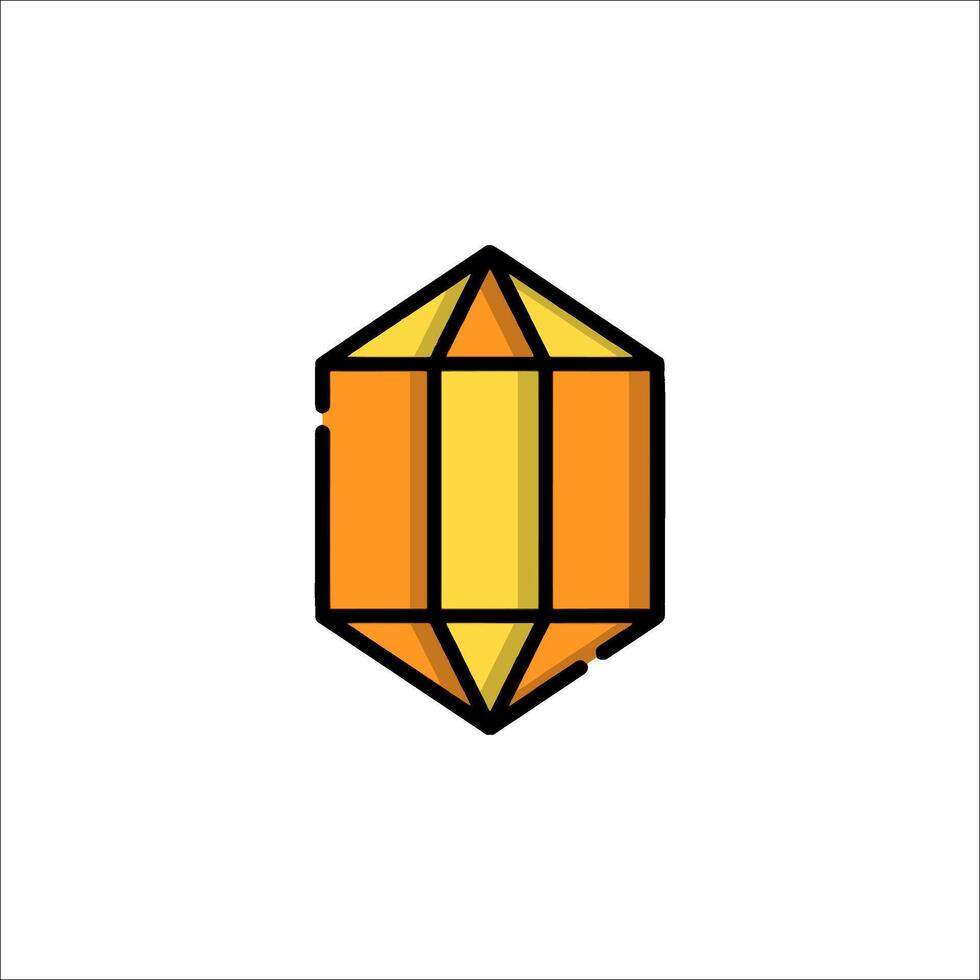 A diamond icon in a flat style vector