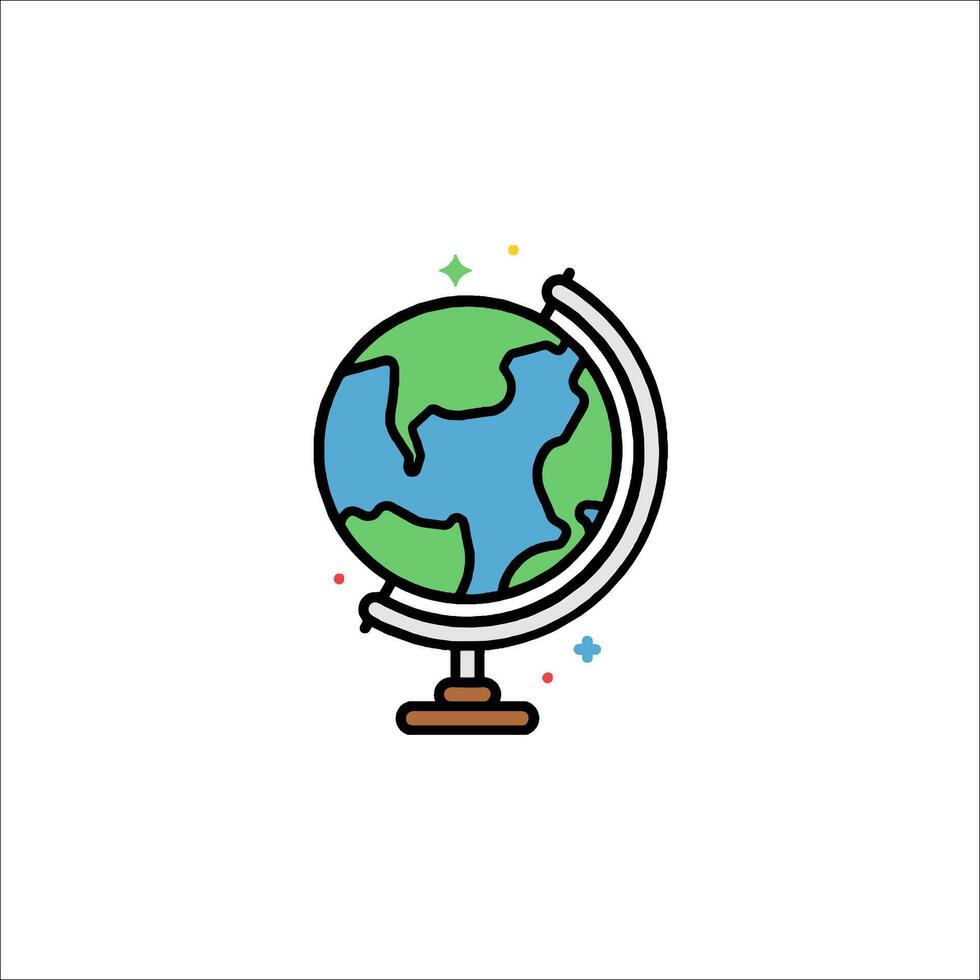Globe icon illustration vector