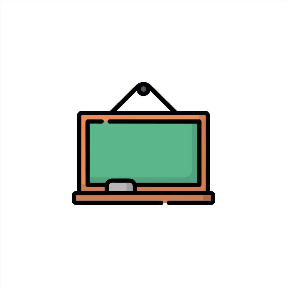 A blackboard with a green board on it vector