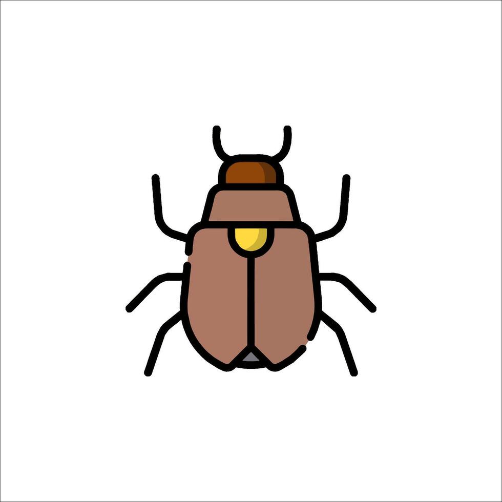 A beetle icon on a white background vector