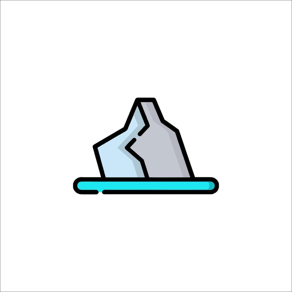 Iceberg icon illustration vector