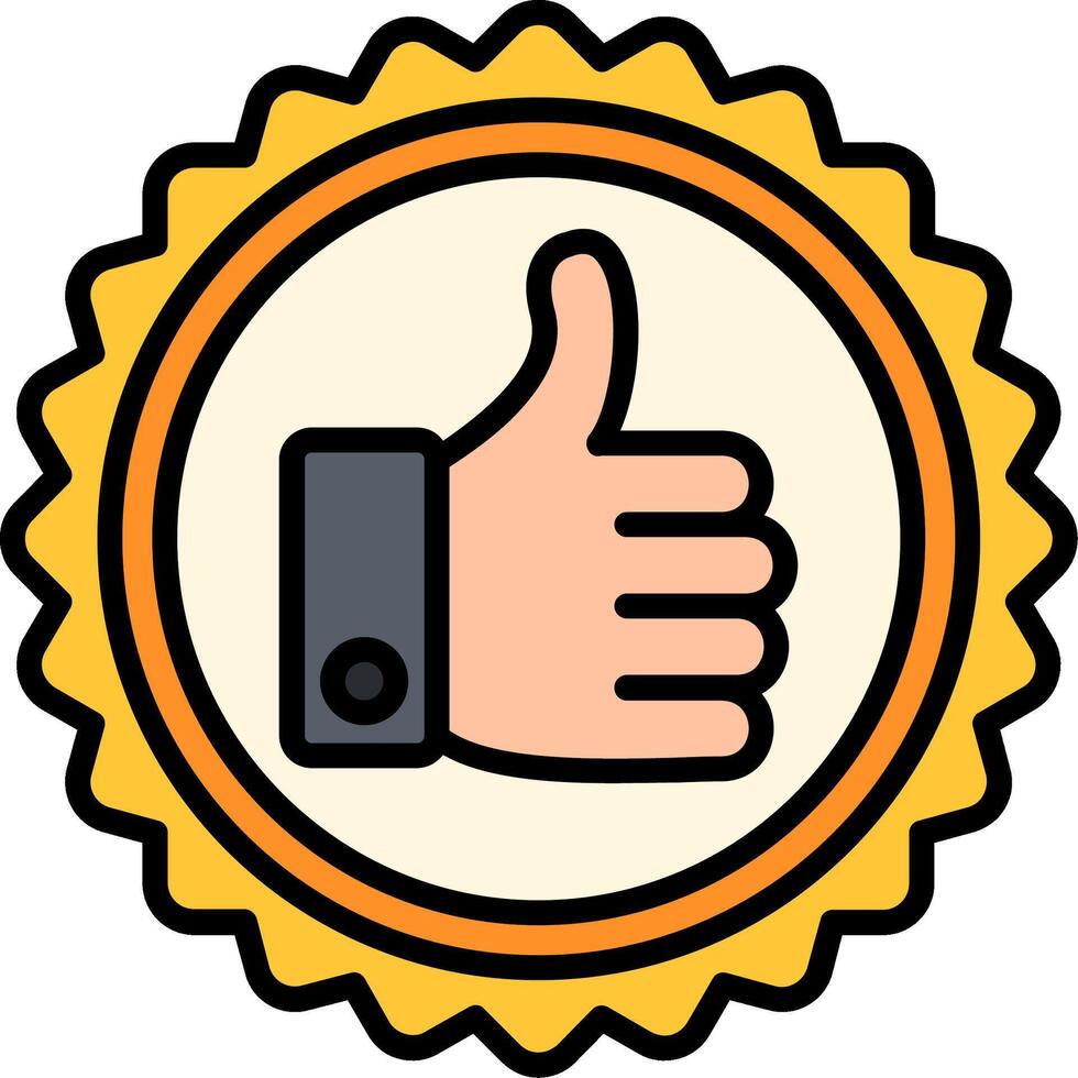 Best Seller Line Filled Icon vector