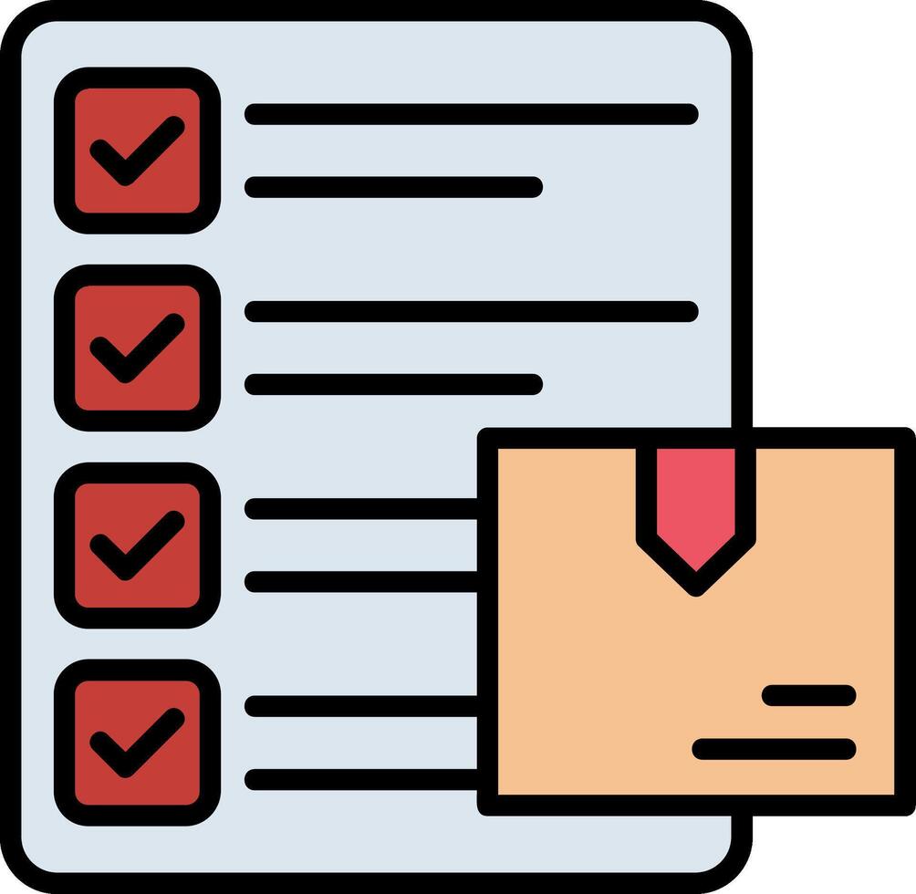 Report Line Filled Icon vector