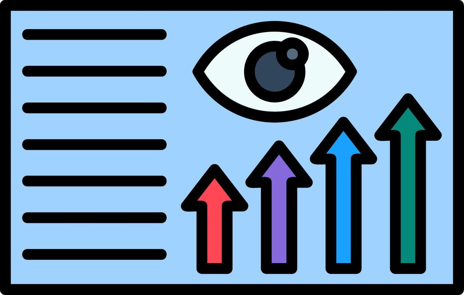 Viewer Line Filled Icon vector