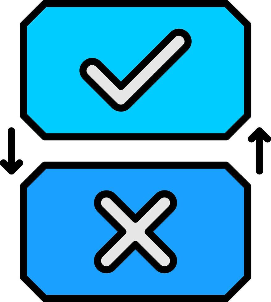 Buttons Line Filled Icon vector