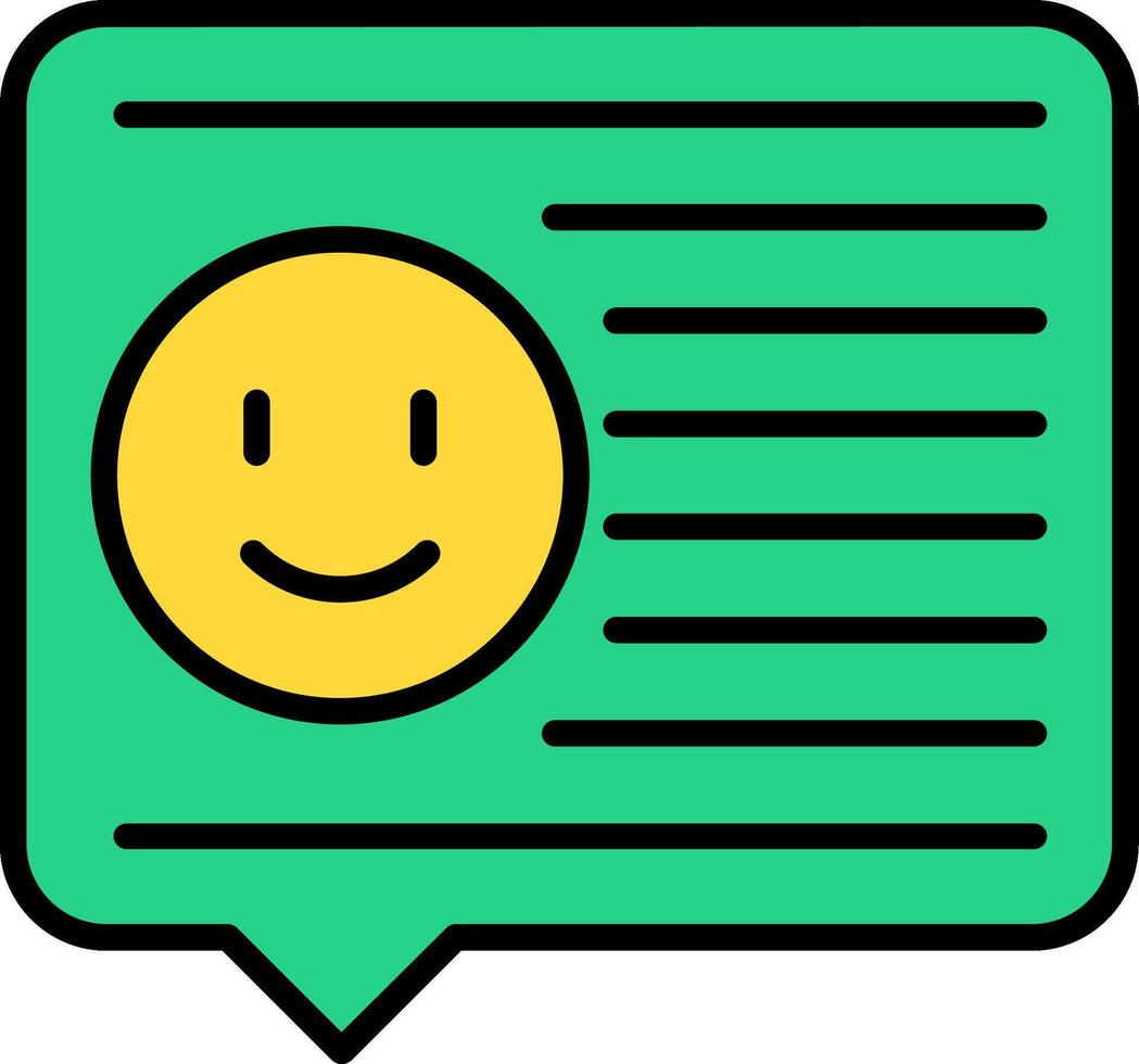 Emoji Line Filled Icon vector
