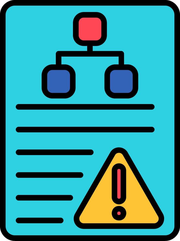 Scenario Line Filled Icon vector
