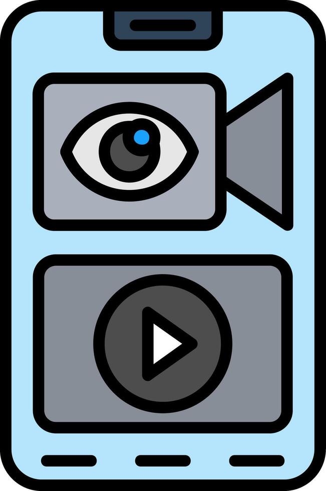 Line Filled Icon vector