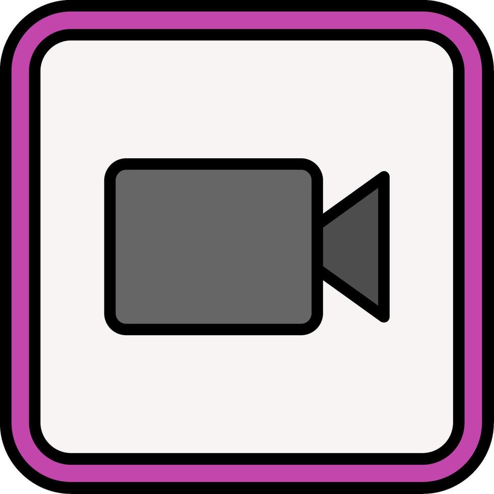 Camera Line Filled Icon vector