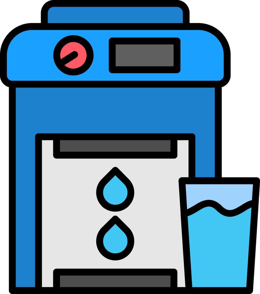 Dispenser Line Filled Icon vector