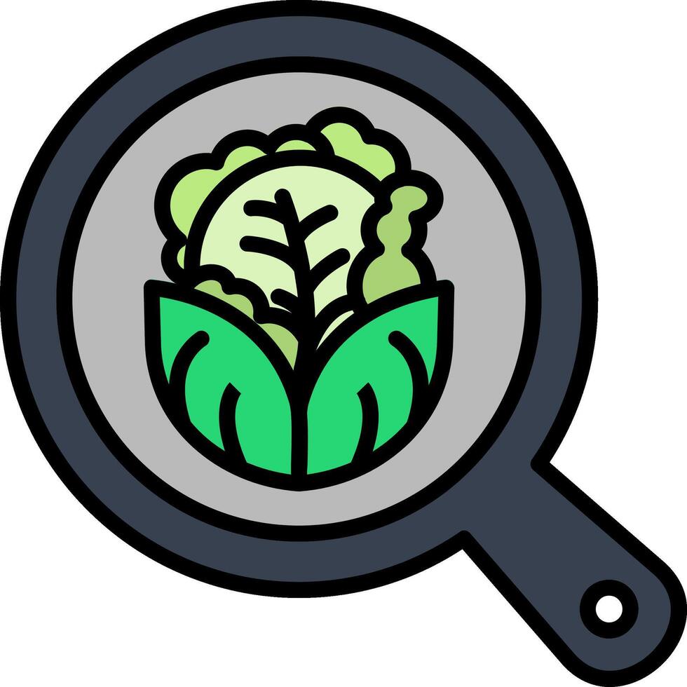 Pan Line Filled Icon vector