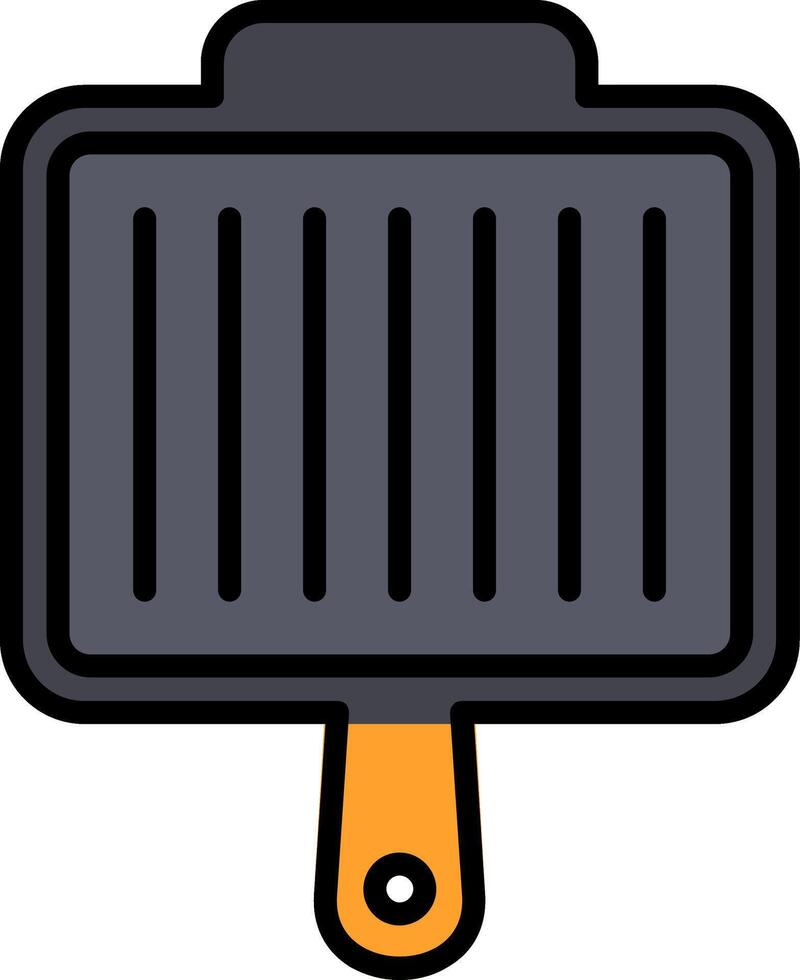Pan Line Filled Icon vector