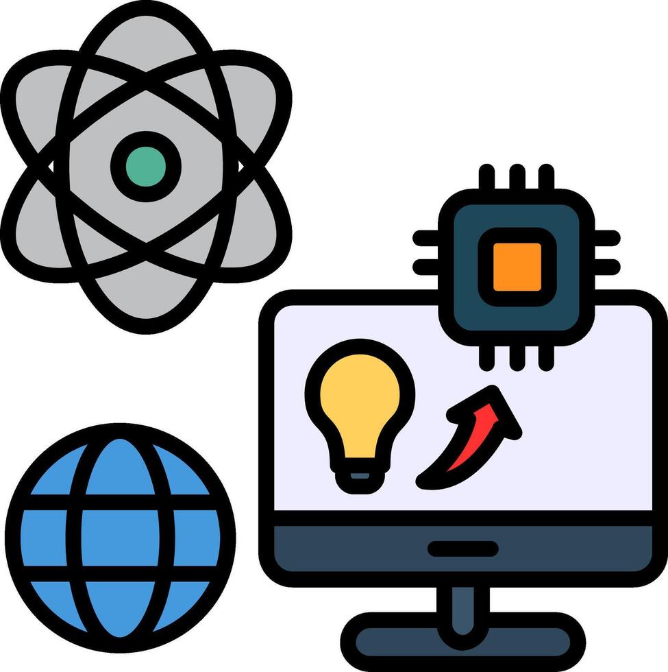 Prompt Line Filled Icon vector
