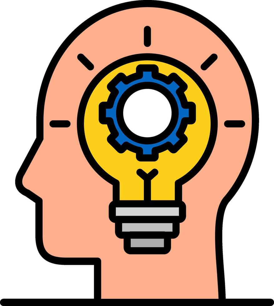 Creativity Line Filled Icon vector