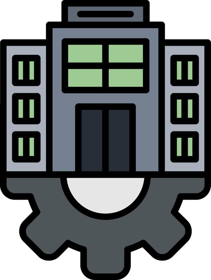 Enterprise Line Filled Icon vector