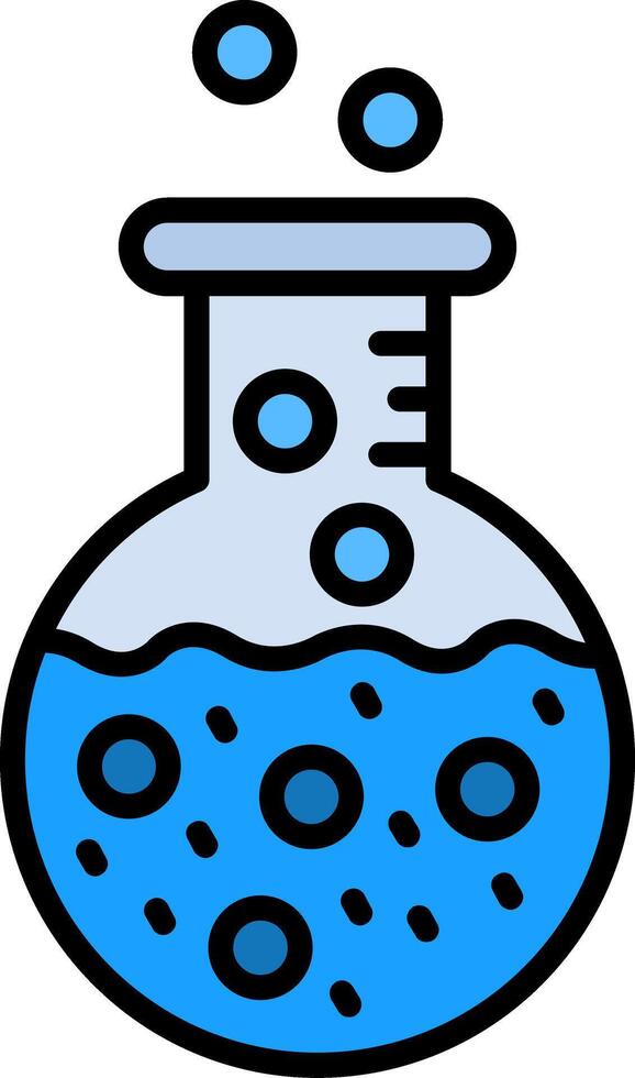 Science Line Filled Icon vector