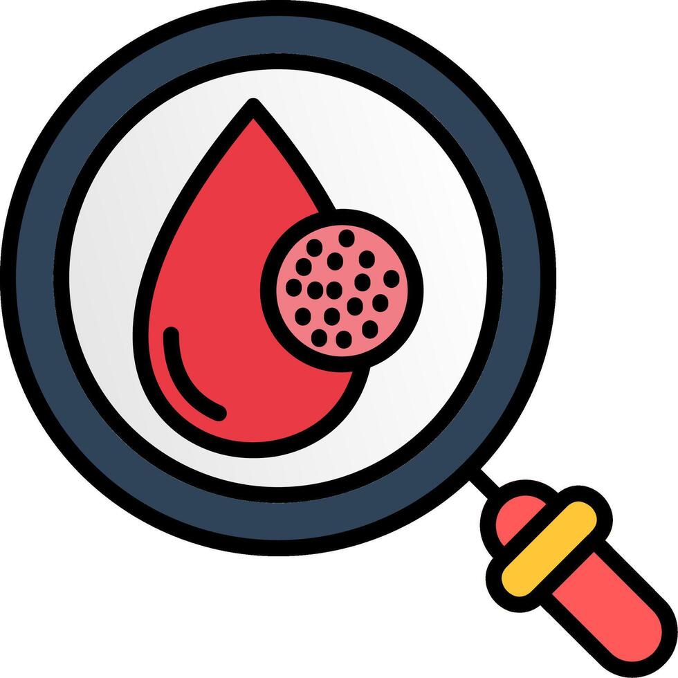 Search Line Filled Icon vector