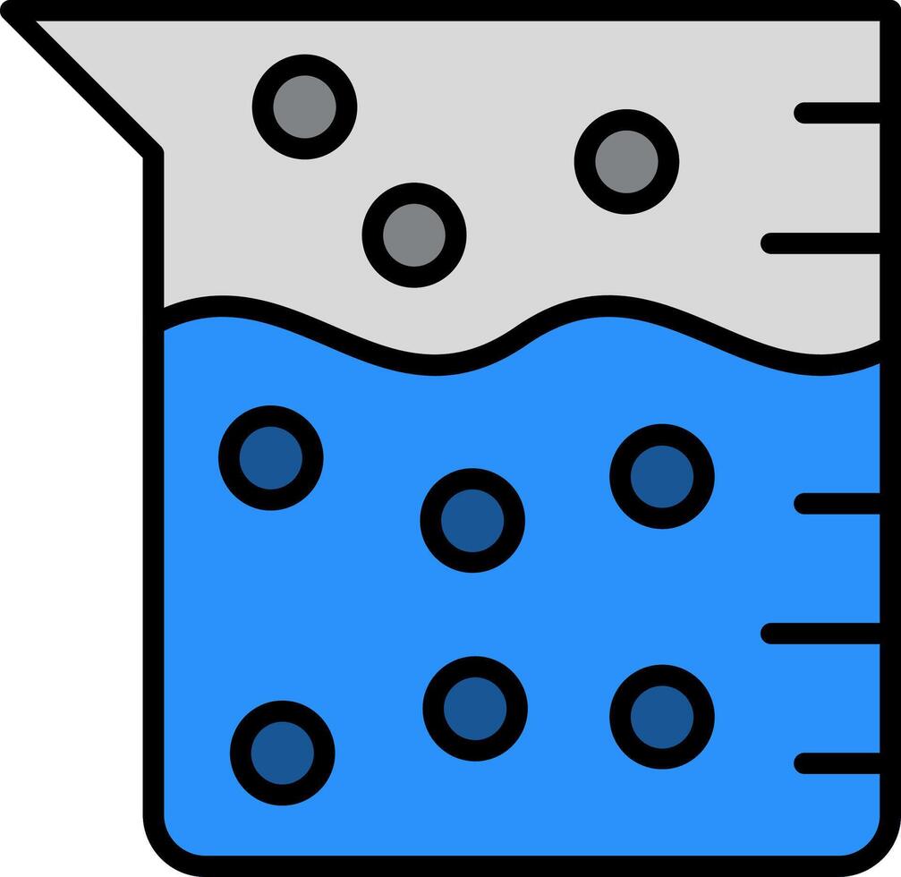 Lab Line Filled Icon vector