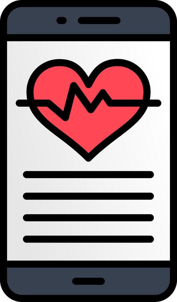 Exercise Line Filled Icon vector