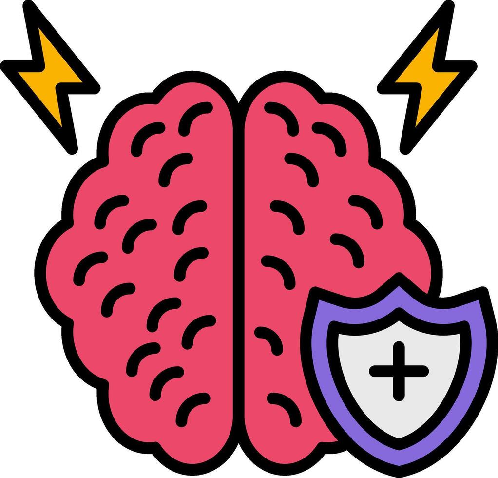Stroke Line Filled Icon vector