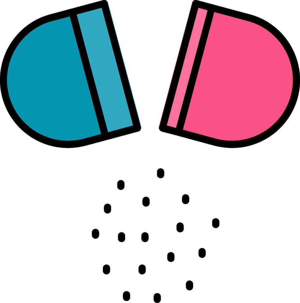 Drugs Line Filled Icon vector