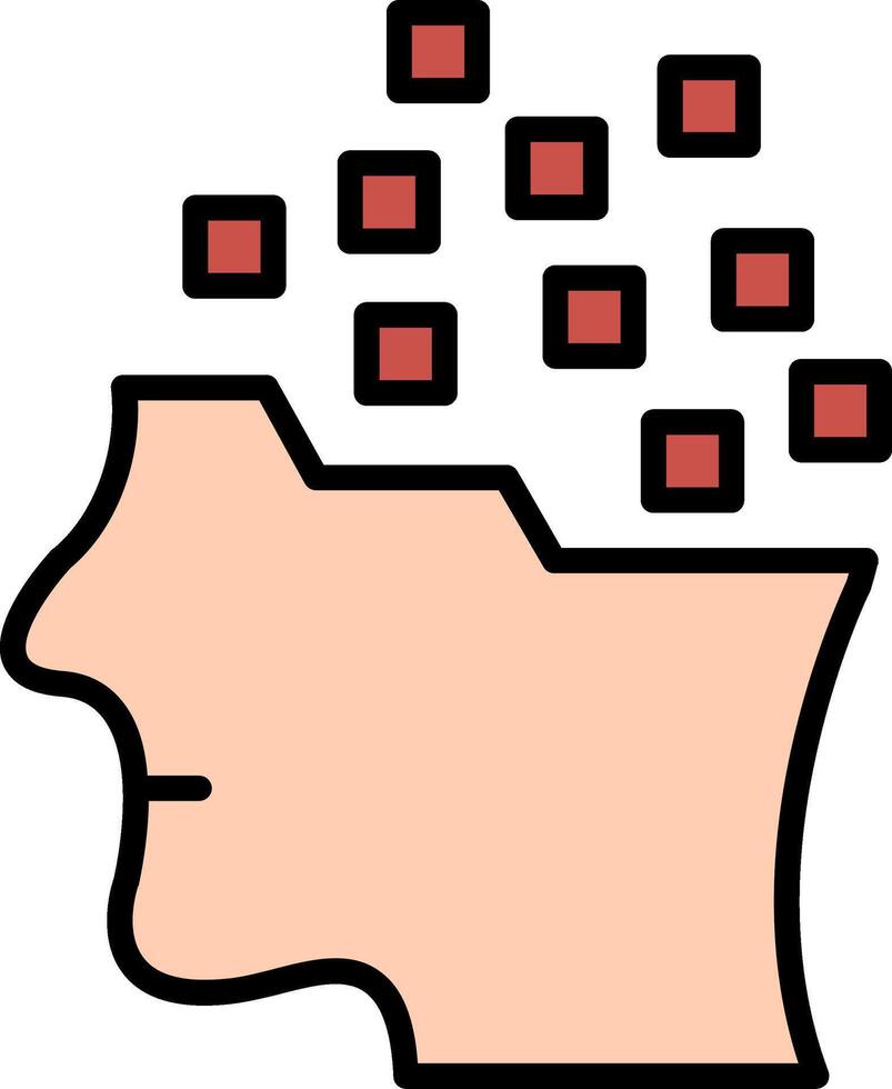 Transformation Line Filled Icon vector