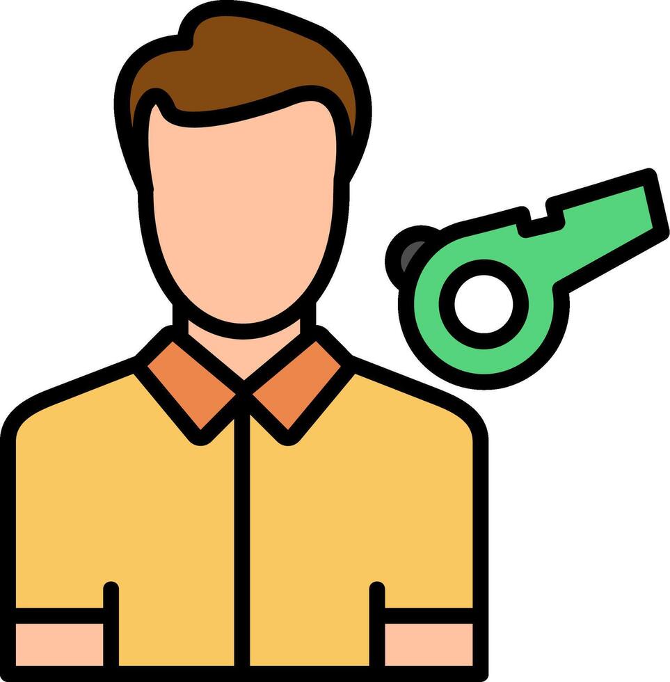 Coach Line Filled Icon vector