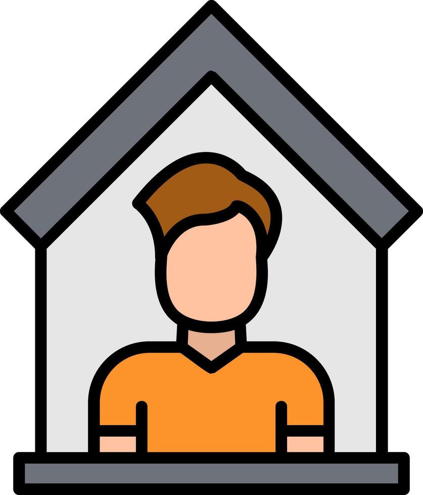 Welfare Line Filled Icon vector