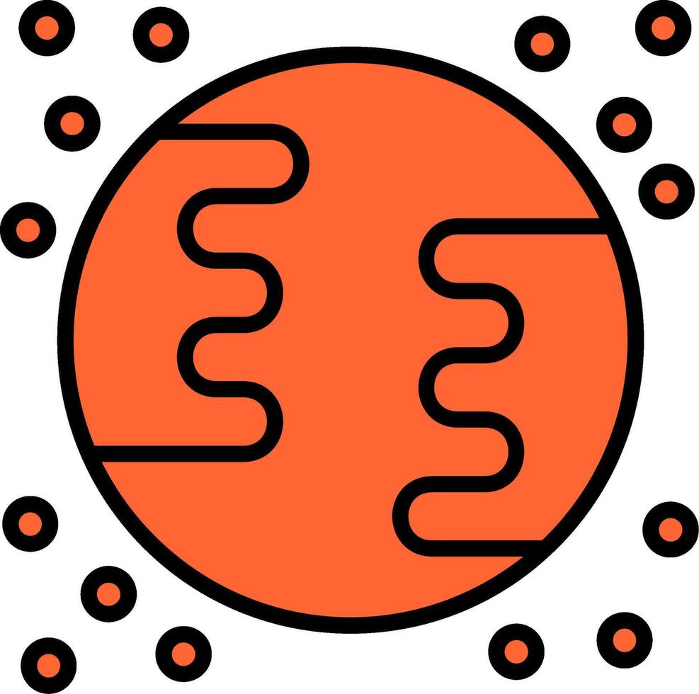 Globe Line Filled Icon vector