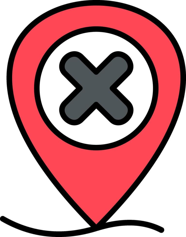 Placeholder Line Filled Icon vector