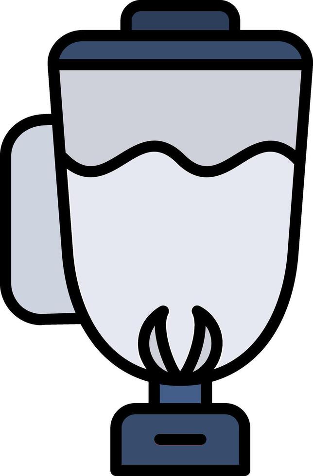 Mixer Jug Line Filled Icon vector