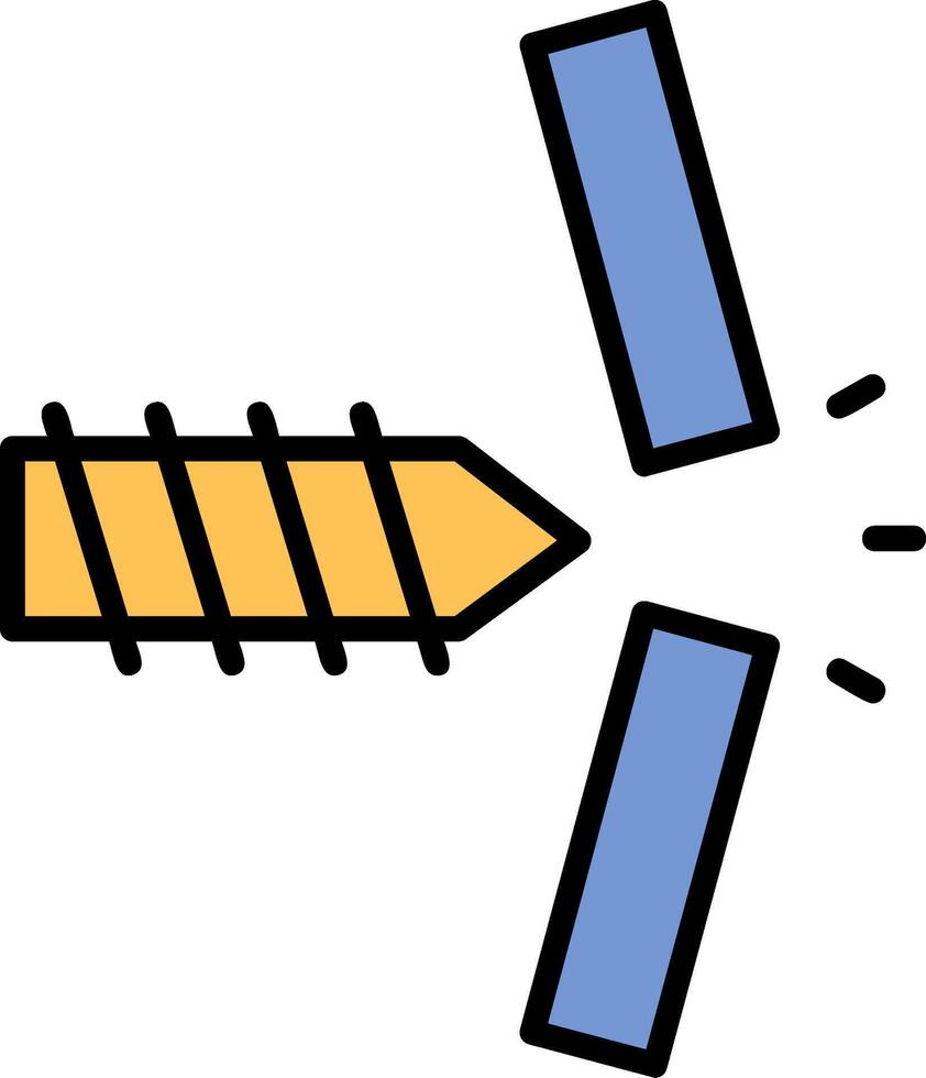 Breakthrough Line Filled Icon vector