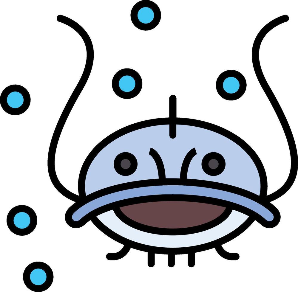 Catfish Line Filled Icon vector