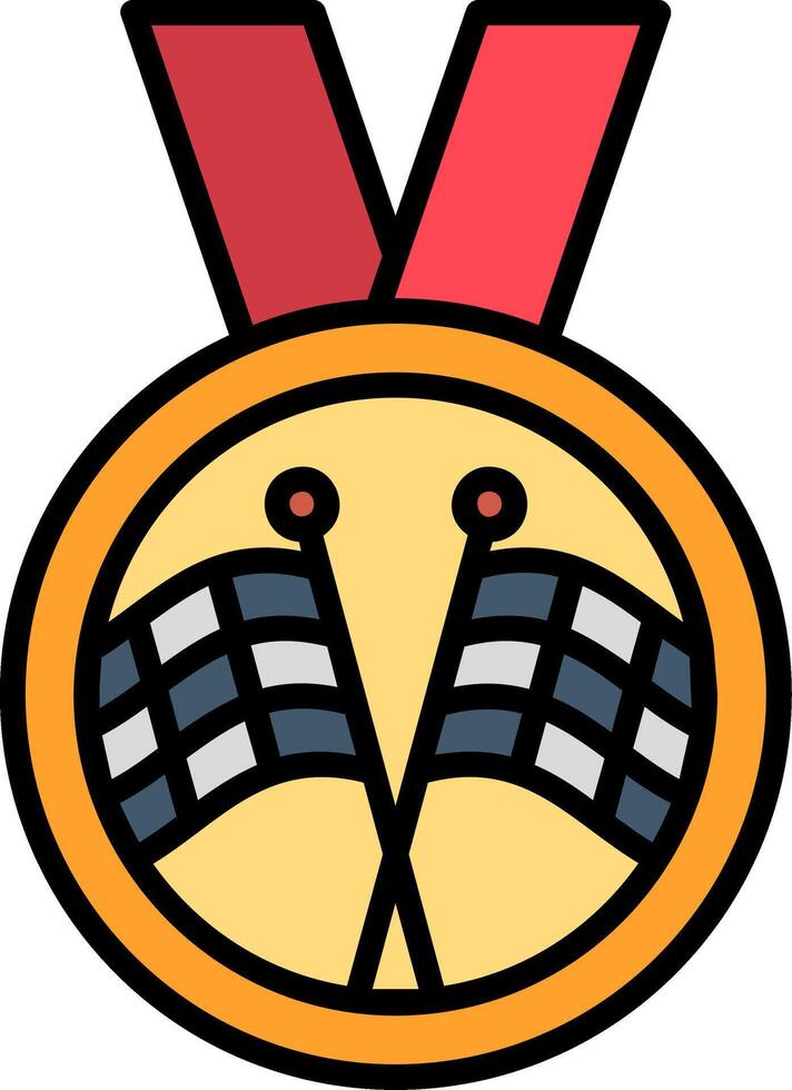 Reward Line Filled Icon vector