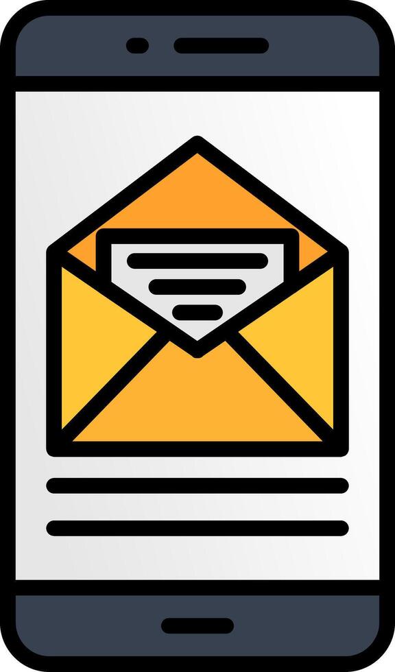 Alert Line Filled Icon vector