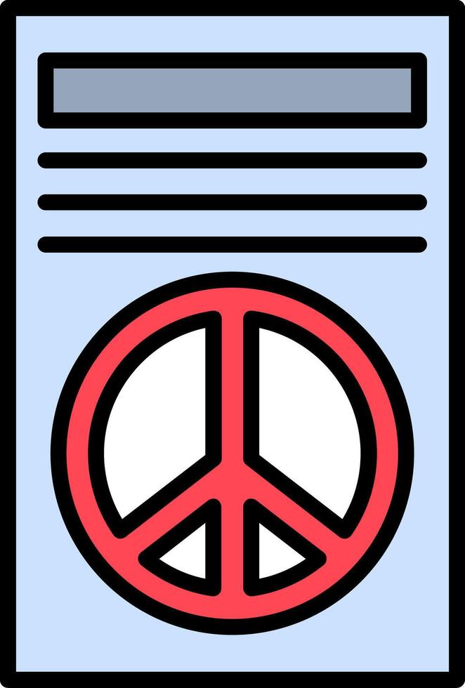 Report File Line Filled Icon vector