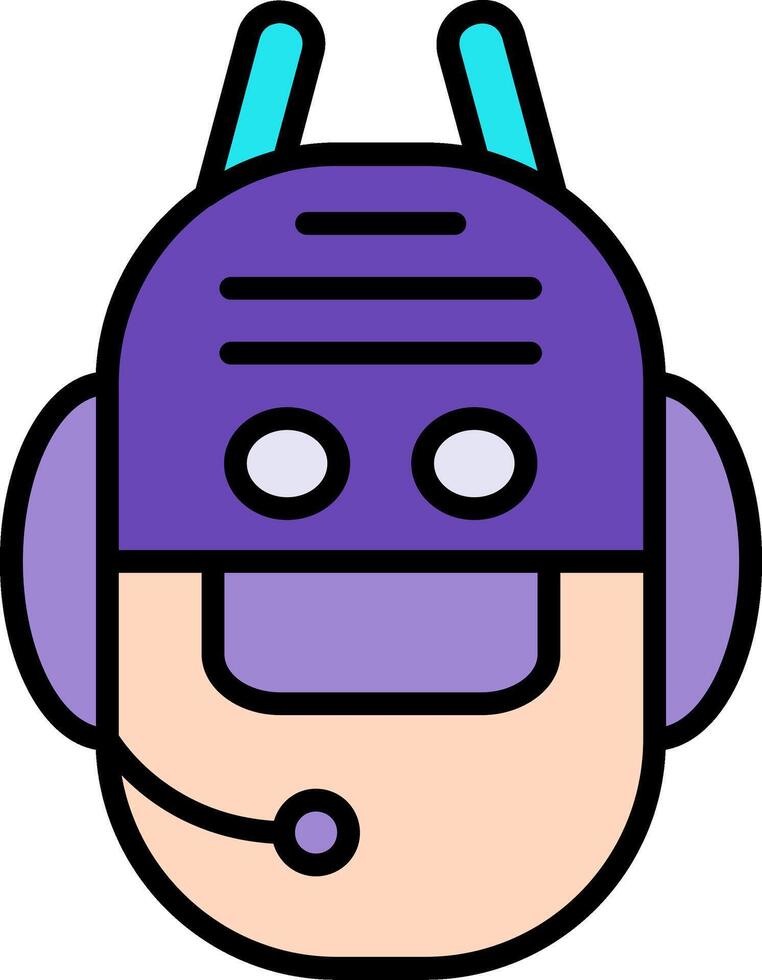Security Line Filled Icon vector