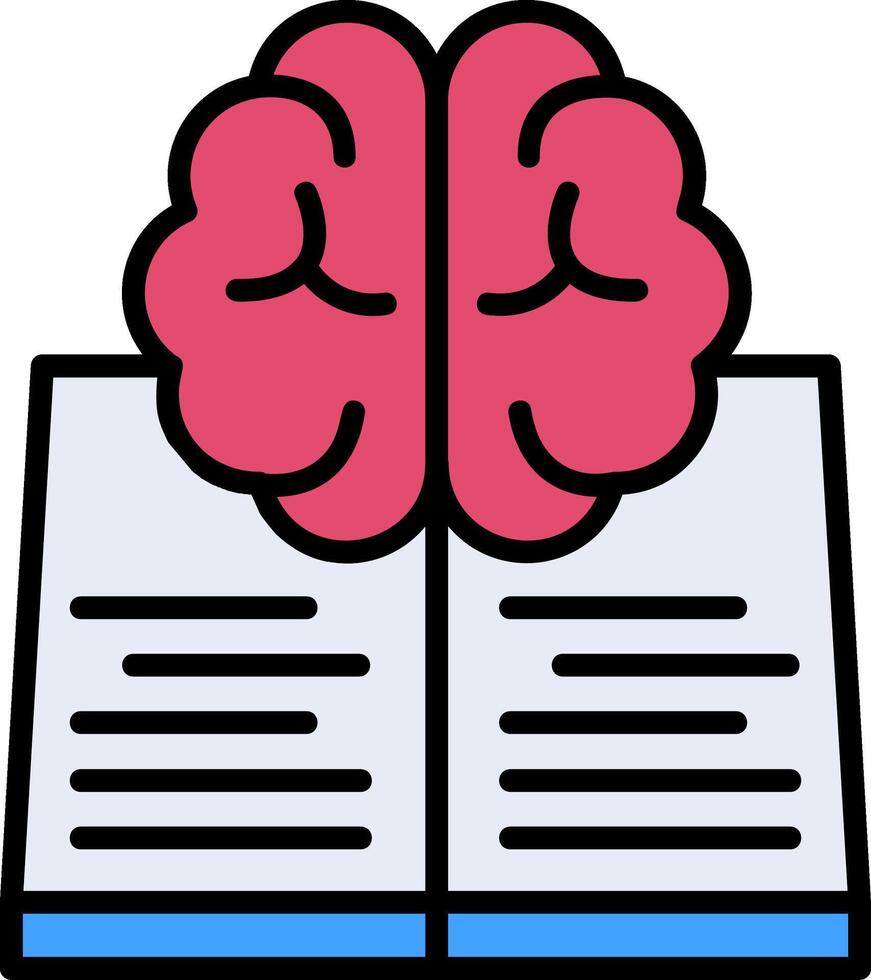 Learning Line Filled Icon vector
