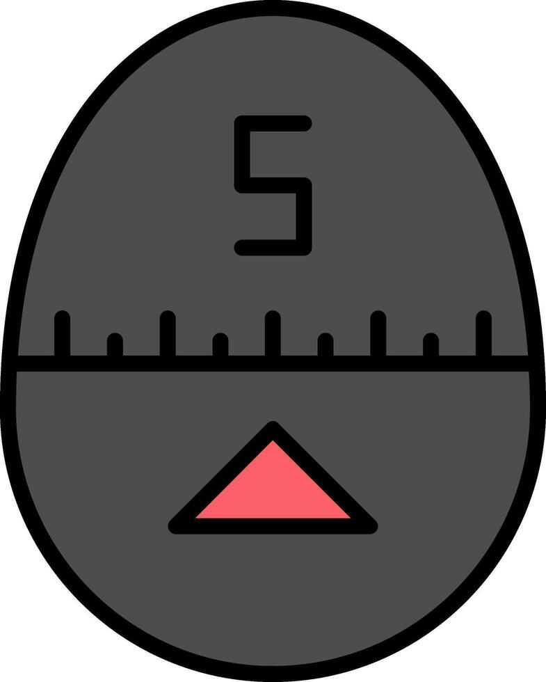 Timer Line Filled Icon vector